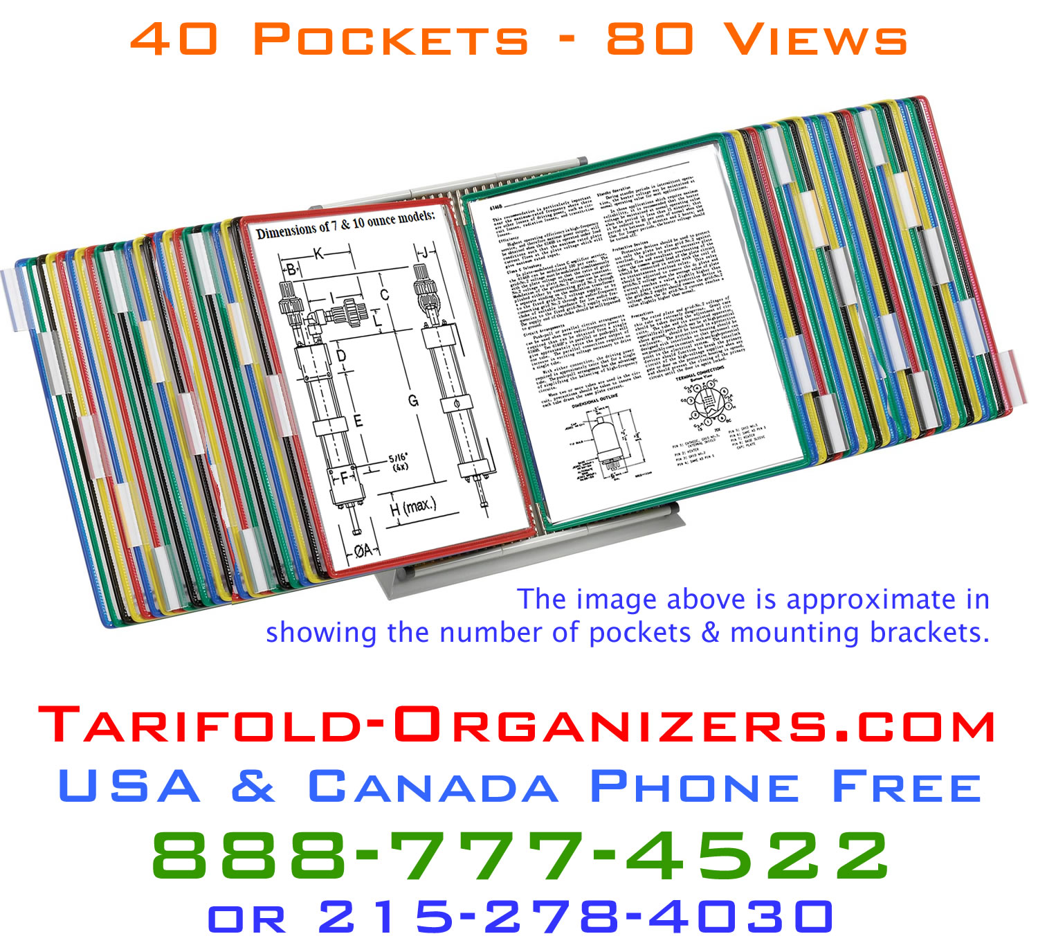 Business depends on Tarifold Organizers to do just that- get organized and stay organized.