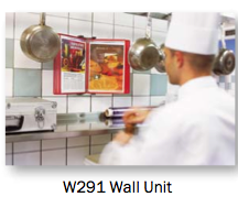 Tarifold W291 work well in commercial kitchens for recipe availability.