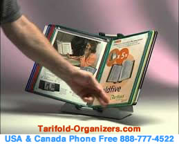 Tarifold desktop organizers are used widely in US Government offices.