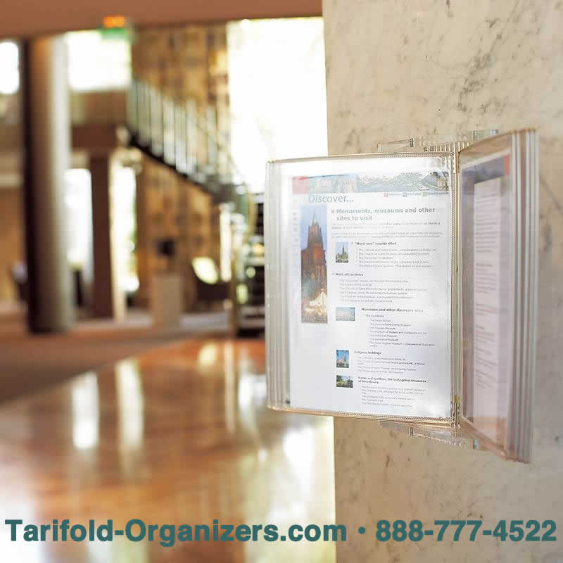 Crystal desk wall unit in a beautiful hotel lobby.