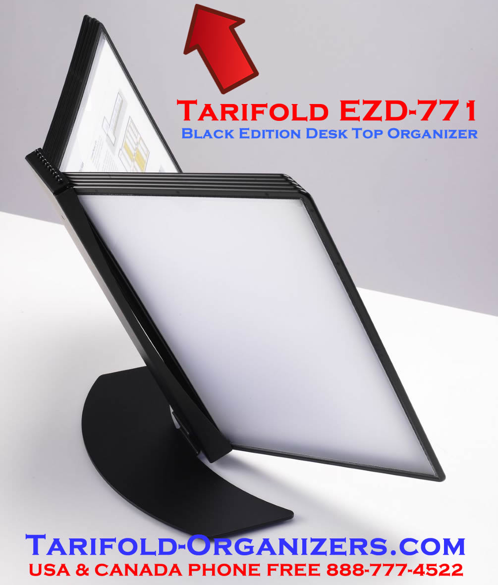 Tarifold EZD Black Frame Desktop Unit