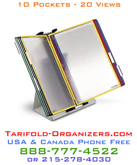 Tarifold Inc Desktop Reference Starter Set 10 Pockets 5 Tabs Tfid291 D291 for sale online 