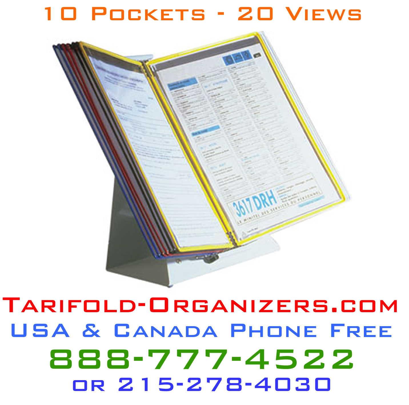 Tarifold desktop organizers.