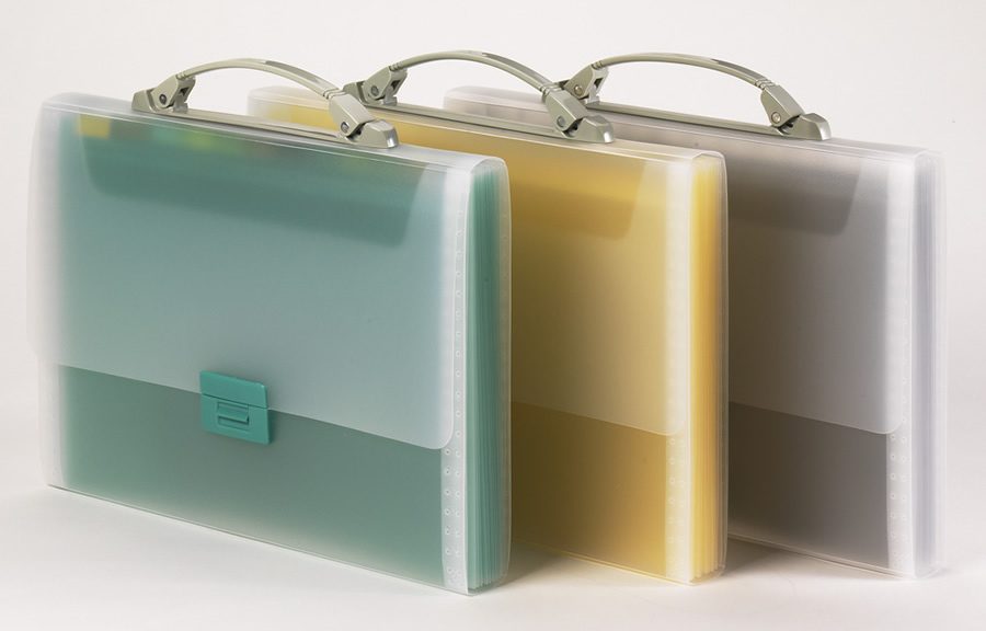 Tarifold Expanding Translucent File Cases.