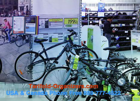 Tarifold organizers are popular in Bicycle Stores.