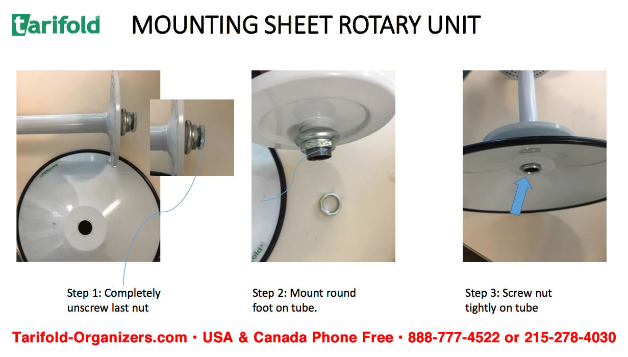 Tarifold rotary unit assembly instructions.